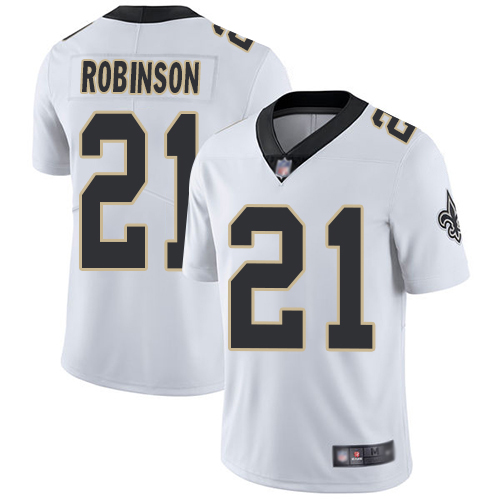 Men New Orleans Saints Limited White Patrick Robinson Road Jersey NFL Football #21 Vapor Untouchable Jersey->nfl t-shirts->Sports Accessory